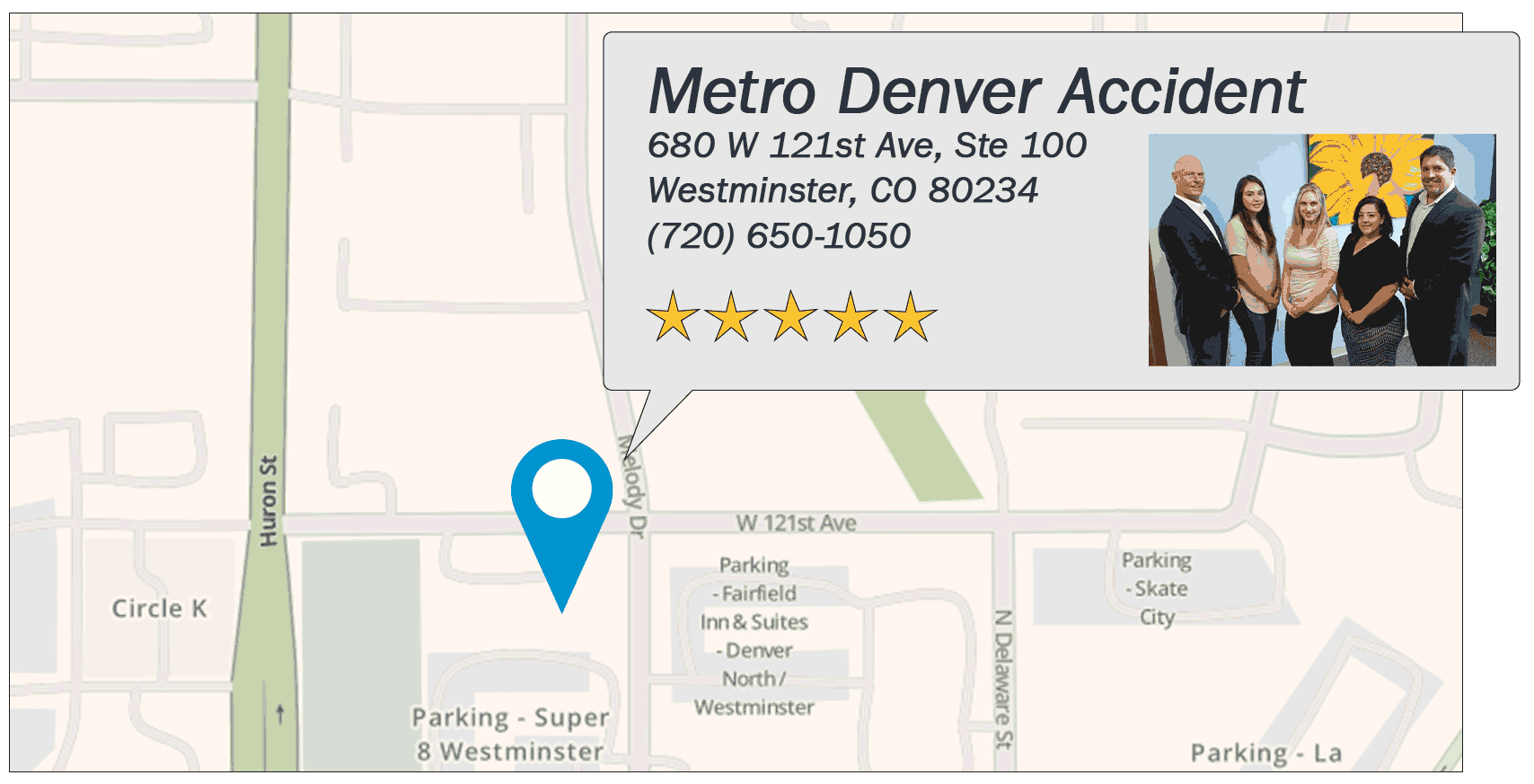 Center For Auto Accident Injury Treatment's Westminster office location on google map